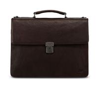 Jost Glasgow Aktentasche RFID Schutz Leder 40 cm Laptopfach brown Damen