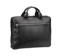 Jost Lund Laptoptasche Leder 38 cm schwarz