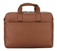 Jost Leder Laptoptasche Businesstasche mit Laptopfach Tromsoe Business Bag Cognac hellbraun