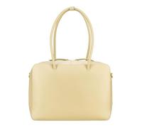 Jost Leder Schultertasche Umhängetasche mit Laptopfach Rania Bowling Bag Business Buttermilk hellgelb