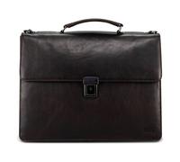 Jost London Aktentasche Leder 40 cm Laptopfach braun