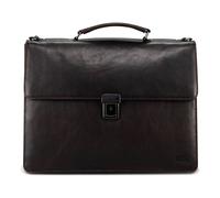 Jost London Aktentasche Leder 40 cm Laptopfach braun