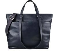 Jost Lysa Business Shopper Leder 36 cm Laptopfach blau