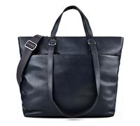 Jost Lysa Business Shopper Leder 36 cm Laptopfach blau