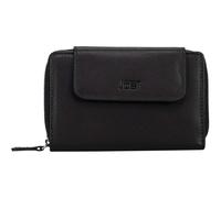 Jost Geldbörse Odense Zip Wallet Leder RFID-Schutz 14 cm Schwarz