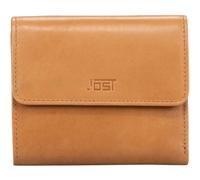 Jost Rana Geldbörse RFID Schutz Leder 12 cm braun
