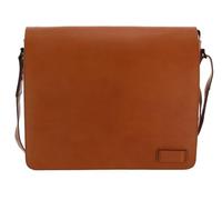 Jost Schultertasche Umhängetasche mit Laptopfach Futura Shoulder Bag Cognac hellbraun