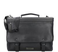 Jost Stockholm Aktentasche Leder 43 cm Laptopfach schwarz (4696-001) schwarz