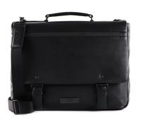 Jost Stockholm Aktentasche Leder 43 cm Laptopfach schwarz