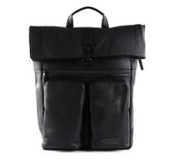 Jost Stockholm Rucksack Leder 45 cm Laptopfach schwarz