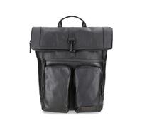 Jost STOCKHOLM Kurierrucksack mit Fronttasche - schwarz schwarz [001 Koffer24