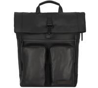 Jost STOCKHOLM Kurierrucksack mit Fronttasche - schwarz schwarz [001 Koffer24