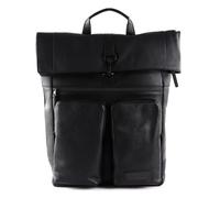 Jost Stockholm Rucksack Leder 45 cm Laptopfach schwarz
