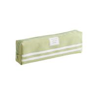 Joucien Federmäppchen im koreanischen Stil, einfache und personalisierte einfarbige Federmappe, Studentenprüfungsbedarf, Bürobedarf, Stofftasche, Grün, 2 Stück