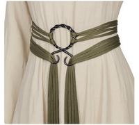 Joukavor Wikinger Troll Kreuz Gürtel nordische Hexe Seilgürtel Mittelalter Accessoires Damen, Grün, Einheitsgröße