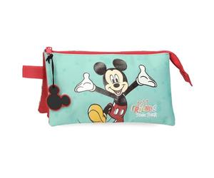 Joumma Bags, Disney Mickey Best Friends Together, Schulranzen, Kulturbeutel, aus Polyester, mehrere Fächer.