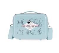 Joumma Bags Disney Minnie American darling, Kinderkoffer, Aus ABS, einem strapazierfähigen und leichten Material, Vier multidirektionale, drehbare Doppelrollen, Seitliches Zahlenschloss für sicheres Reisen