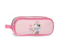 Joumma Bags, Disney Minnie-Imagine, Federmäppchen für Kinder, aus Polyester., Rosa, Dreifachmäppchen