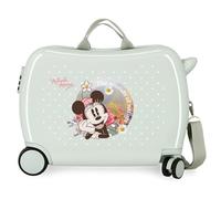 Joumma Disney Minnie Wild Nature Kinderkoffer, Grün, 50 x 38 x 20 cm, starr, ABS, seitlicher Zahlenschloss, 38 l, 1,8 kg, 2 Räder, Handgepäck, grün, kinderkoffer