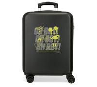 Joumma Disney Micky Oh Boy Kabinenkoffer, Schwarz, 38 x 55 x 20 cm, starr, ABS, seitlicher Kombinationsverschluss, 35 l, 2 kg, 4 Doppelräder, Handgepäck, Schwarz, Kabinenkoffer