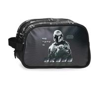 Joumma Kulturtasche Star Wars His Name is Grogu – 2 Fächer, adaptierbar, PVC, Schwarz 26x16x11 cm