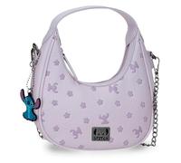 Joumma Disney Bloom Stitch Kleine lila Schultertasche 19,5 x 10 x 6 5 cm PU und Polyester