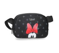 Joumma Disney Bowlogue Minnie Gürteltasche Schwarz 19x13x5. 5 cm PU und Polyester