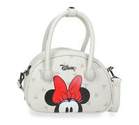 Joumma Disney Bowlogue Minnie Schultertasche, Beige, 19 x 13 x 8 cm, PU und Polyester