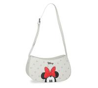 Joumma Disney Bowlogue Minnie Schultertasche Beige 23x11,5x7. 5 cm PU und Polyester