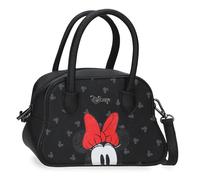 Joumma Disney Bowlogue Minnie Tasche Schwarz 22,5x14,5x9, 8 cm PU und Polyester