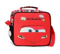 Joumma Disney Cars McQueen Kulturbeutel, anpassbar, mit Schulterriemen, Rot, 23 x 20 x 9 cm, Polyester