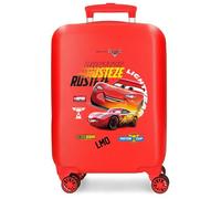 Joumma Disney Cars Rusteze Lightyear Kabinenkoffer, rot, 33 x 50 x 20 cm, Fester ABS-Kunststoff, seitlicher Kombinationsverschluss, 28,4 l, 2 kg, 4 Doppelräder, Gepäck, Hand, rot, Kabinenkoffer