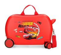 Joumma Disney Cars Rusteze Lightyear Kinderkoffer, Rot, 45 x 31 x 20 cm, Harter ABS-Kunststoff, 24,6 l, 1,8 kg, 4 Räder, Handgepäck, rot, Kinderkoffer