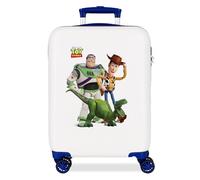 Joumma Disney Family Pixar Kabinenkoffer, weiß, 38 x 55 x 20 cm, starr, 2 kg, 2 kg, 35 l, Handgepäck, weiß, Talla única, Kabinenkoffer