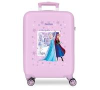 Joumma Disney Frozen in This Together Kabinenkoffer, Lila, 38 x 55 x 20 cm, starr, ABS, seitlicher Kombinationsverschluss, 35 l, 2,5 kg, 4 Doppelrollen