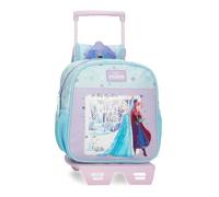 Joumma Disney Frozen In This Together Babyrucksack mit lila Trolley, 23 x 25 x 10 cm, Polyester 5.7L
