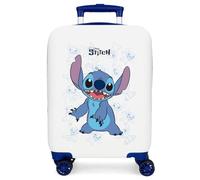 Joumma Disney Happy Stitch Kabinenkoffer, Weiß, 33 x 50 x 20 cm, starr, 2 kg, 2 kg, 33 l, Handgepäck, weiß, Talla única, Kabinenkoffer