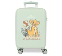 Joumma Disney Kabinenkoffer Lion King, Sun & Savanne, minzgrün, 33 x 50 x 20 cm, starr, ABS, seitlicher Kombinationsverschluss, 28 l, 2,2 kg, 4 Doppelräder, Handgepäck