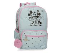 Joumma Disney Kisses M&M Schulrucksack, anpassbar an Trolley, Blau, 32 x 44 x 17 cm, Polyester, 24,68 l, blau, Schulrucksack, anpassbar an Trolley