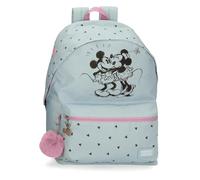 Joumma Disney Kisses M&M Schulrucksack für Laptop, anpassbar, Blau, 32 x 42 x 15 cm, Polyester, 20,46 l, blau, Schulrucksack für Laptops