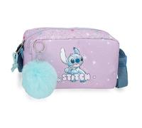 Joumma Disney Lovely Stitch Umhängetasche, Violett, 19,5 x 11,5 x 7,5 cm, Polyester