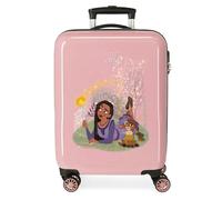 Joumma Disney Make a Wish Kabinenkoffer, Rosa, 38 x 55 x 20 cm, starr, ABS, seitlicher Kombinationsverschluss, 34 l, 2 kg, 4 Räder, Gepäck, Hand, Rosa, Kabinenkoffer