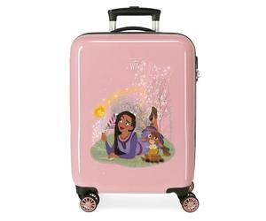 Joumma Disney Make a Wish Kabinenkoffer, Rosa, 38 x 55 x 20 cm, starr, ABS, seitlicher Kombinationsverschluss, 34 l, 2 kg, 4 Räder, Gepäck, Hand, Rosa, Kabinenkoffer