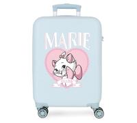 Joumma Disney Marie Kabinenkoffer, Hellblau, 38 x 55 x 20 cm, starr, ABS, seitlicher Kombinationsverschluss, 34 l, 2,6 kg, 4 Doppelräder, Handgepäck
