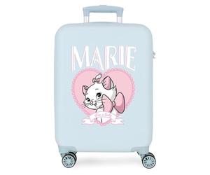 Joumma Disney Marie Kabinenkoffer, Hellblau, 38 x 55 x 20 cm, starr, ABS, seitlicher Kombinationsverschluss, 34 l, 2,6 kg, 4 Doppelräder, Handgepäck