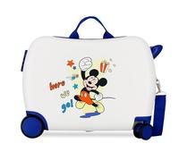 Joumma Disney Mickey & Minnie Kinderkoffer, Mehrfarbig, 50 x 38 x 20 cm, starr, 1,8 kg, seitlicher Kombinationsverschluss, ABS, 1,8 kg, 38 l, Handgepäck, bunt, Talla única, Kinderkoffer