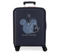 Joumma Disney Mickey-Outline Kabinenkoffer, blau, 40 x 55 x 20 cm, starr, 2,82 kg, 2,82 kg, 37 l, Handgepäck, blau, Talla única, Kabinenkoffer