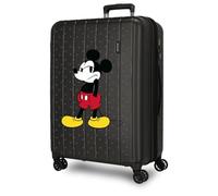 Joumma Disney Mickey-Waiting Koffer, mittelgroß, Schwarz, 48 x 65 x 27 cm, starr, 3,5 kg, 3,5 kg, 72 l, ausziehbar