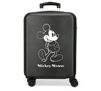 Joumma Disney Micky & Minnie Luggage Kabinenkoffer, Schwarz, 38 x 55 x 20 cm, starr, ABS, seitlicher Kombinationsverschluss, 34 l, 2,6 kg, 4 Doppelräder, Handgepäck