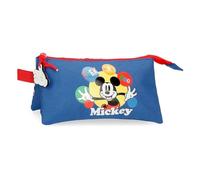 Joumma Disney Micky Peek a Boo, Dreifach-Federmäppchen, Blau, 22 x 12 x 5 cm, Polyester, L, blau, Dreifachmäppchen